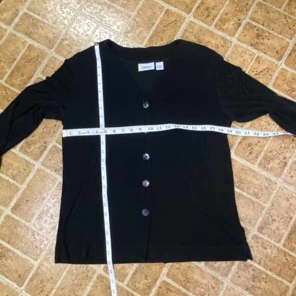 Chico's Travelers Black Button Down Top - Picture 10 of 10